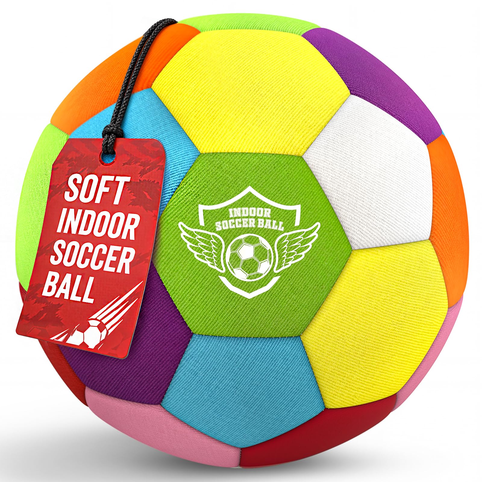 HopeRock House Soccer Ball, Soft Foam Indoor Soccer Ball,Size 4 Soccer for Kids,