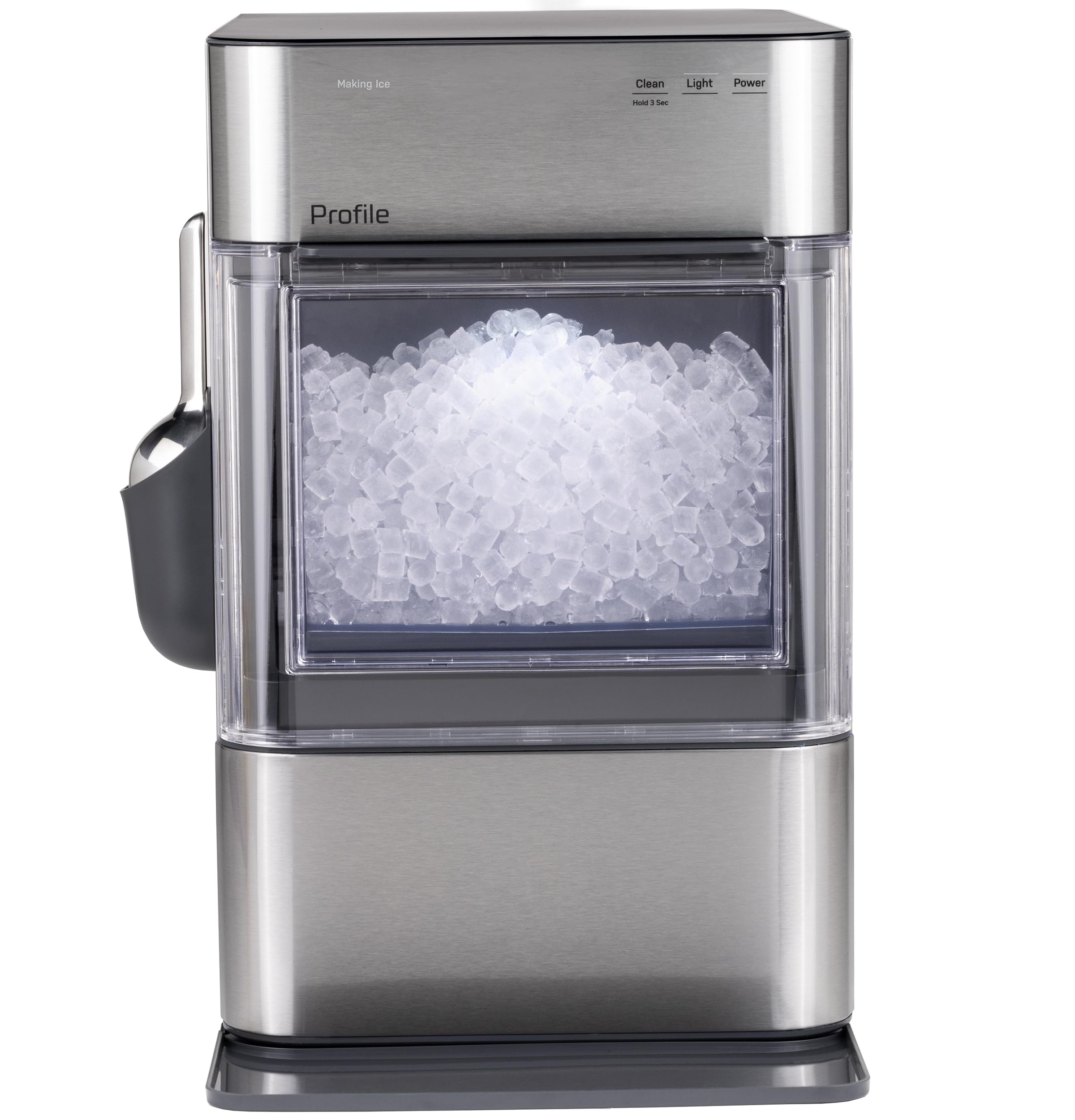 GE Profile Opal 2.0 Ultra Nugget Ice Maker with Scale Inhibiting Filter, Scoop I