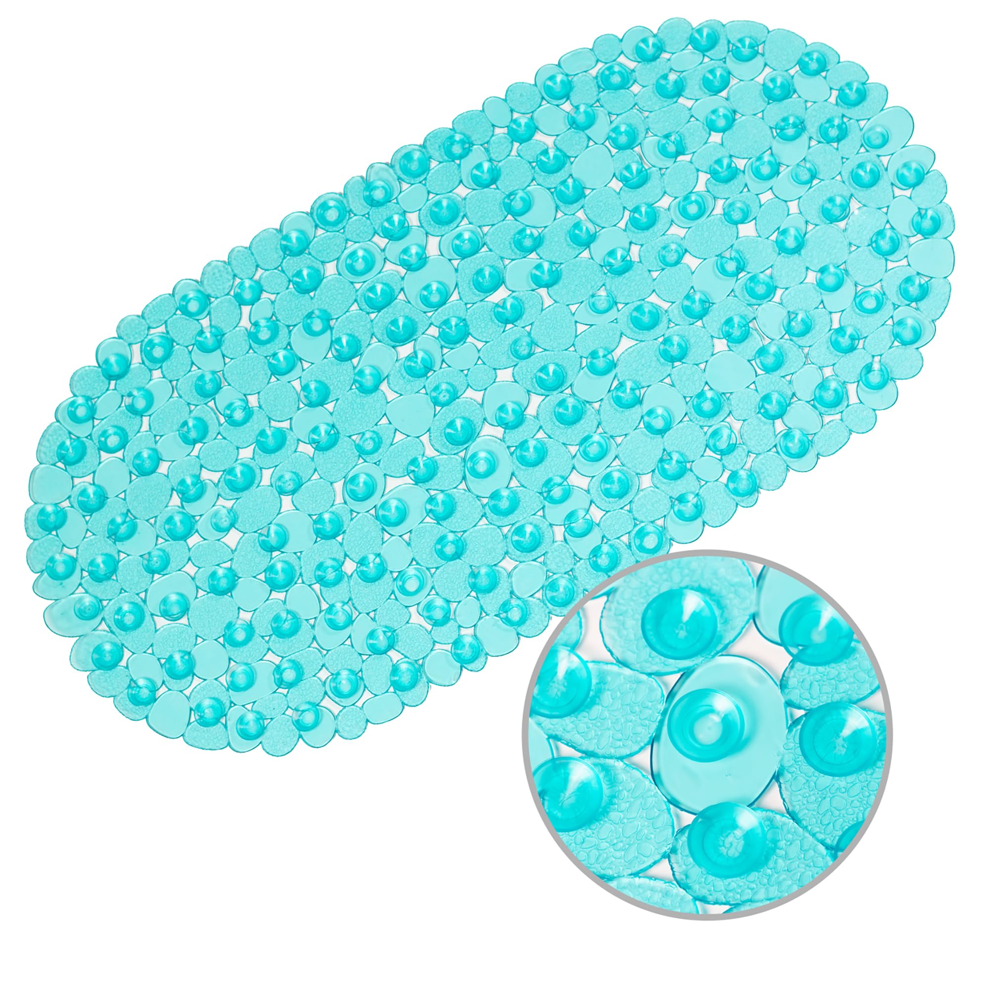 WELTRXE Bath Mats Non Slip Shower Mat, Anti-Mould Anti Slip Bathtub Mat Frosted 