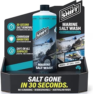Marine Salt Wash - Foaming Salt Remover Wash for Boats, Jetskis & Cars, Saltwater Corrosion Protection for All Surfaces, Eco-Friendly, Australian Salt Neutralizer Boat & Vehicle Cleaner
