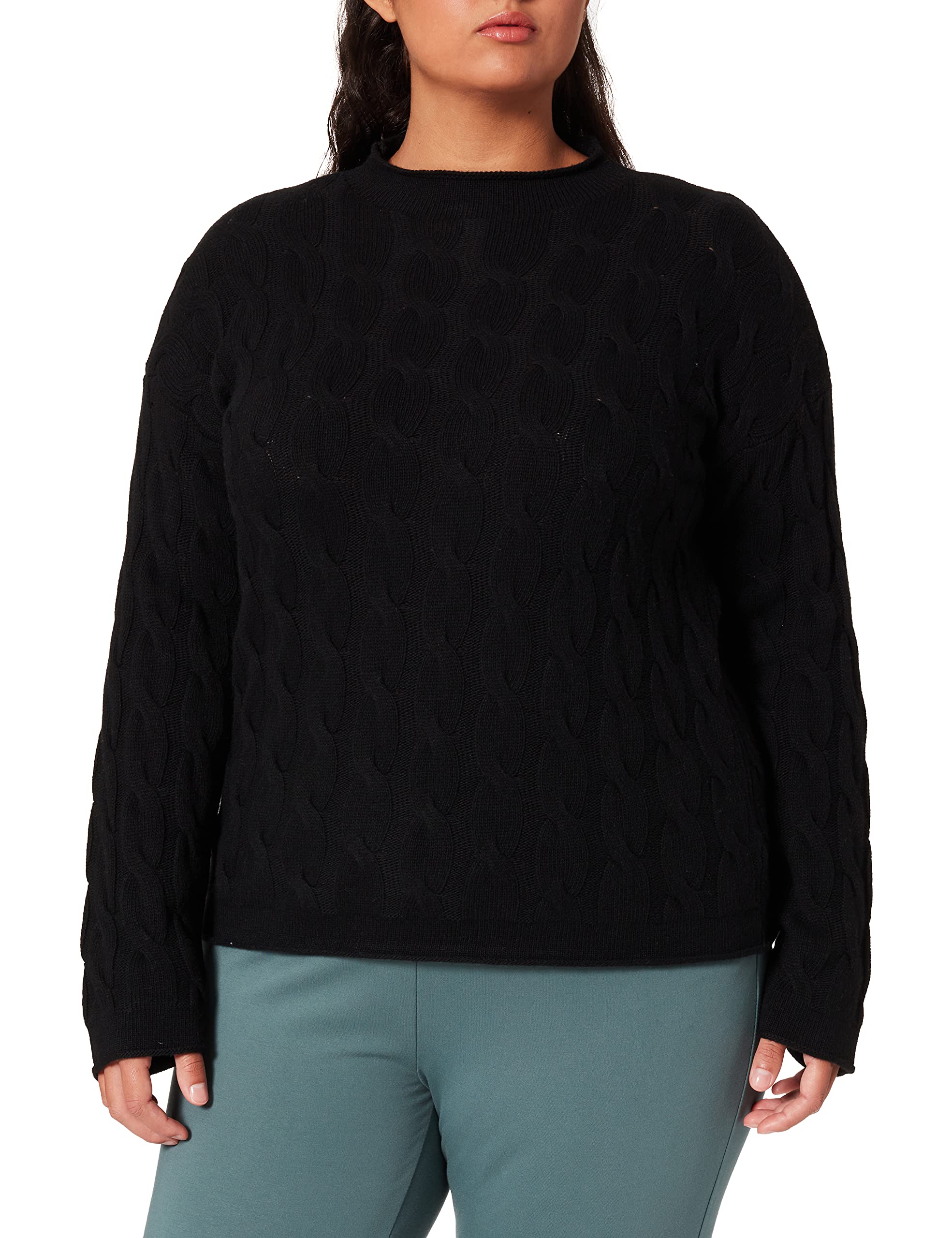 United Colors of Benetton Women's Mock Top 1335d2467 M/L Sweater (Pack of 1)