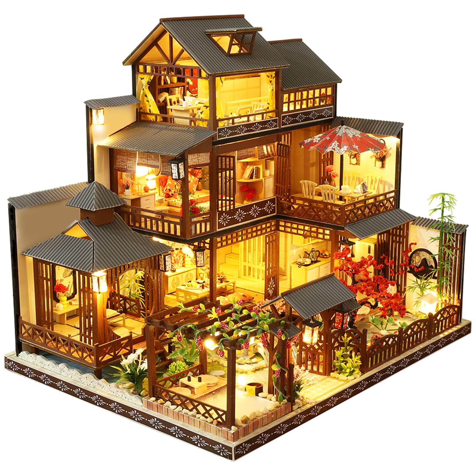 Spilay DIY Miniature House Kit for Adults, Japanese Miniature Dollhouse Kit | Wi