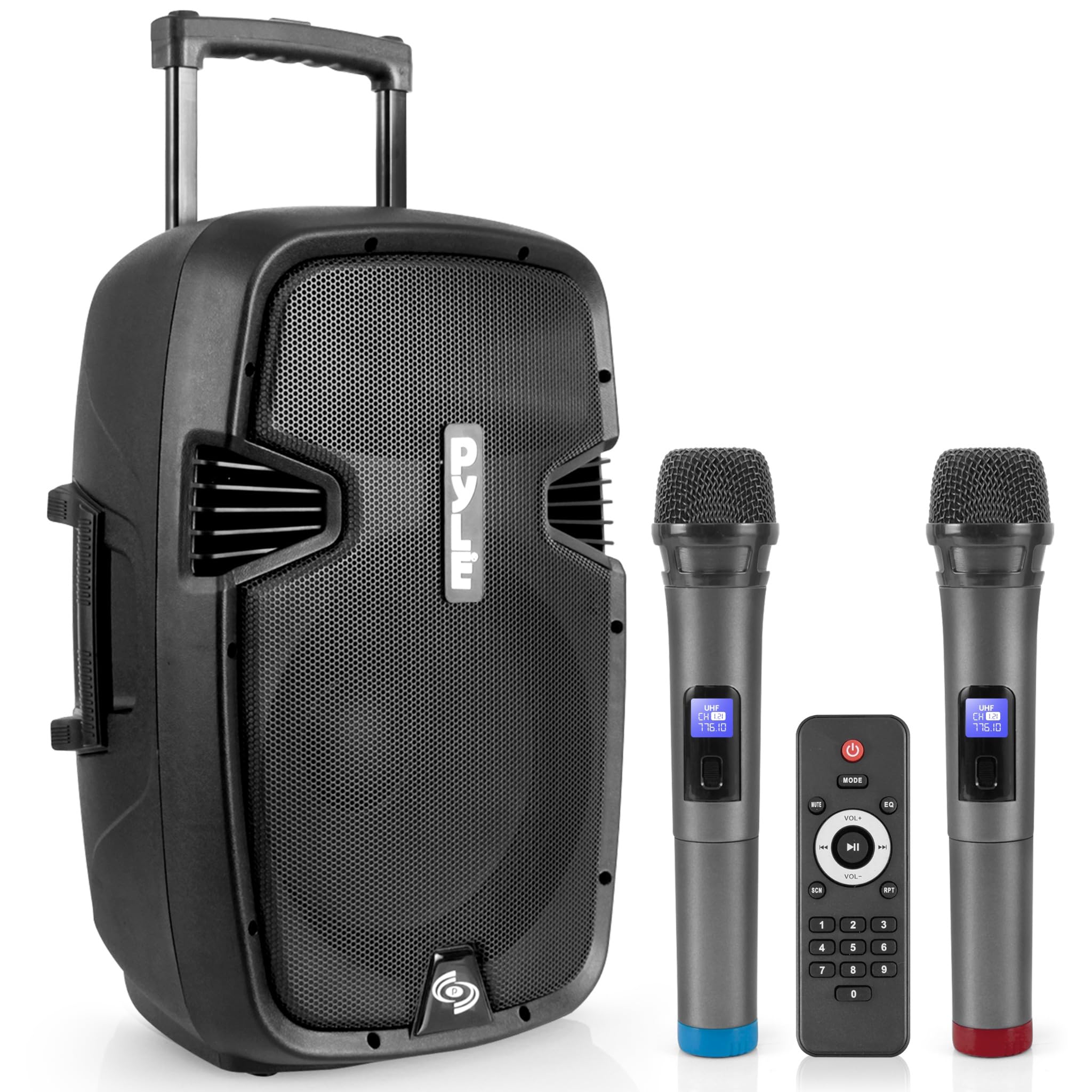 Pyle Portable Bluetooth PA Speaker System - 1000W Max Wireless Karaoke Loudspeak