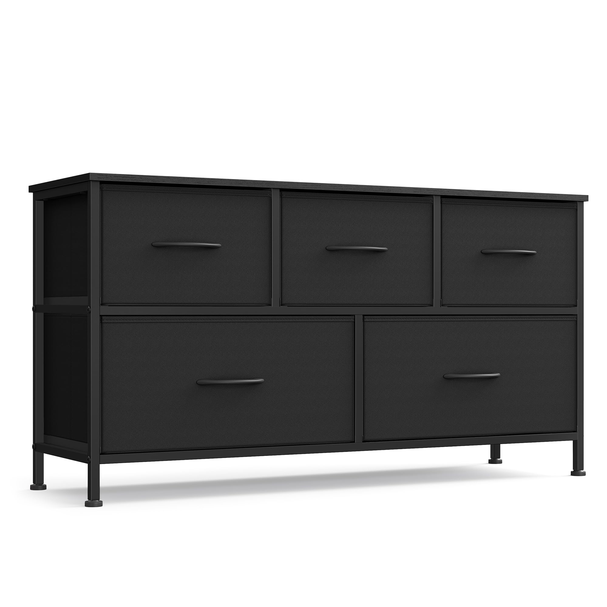 SONGMICS Dresser for Bedroom, Wide Dresser with 5 Fabric Drawers | Chest of Draw