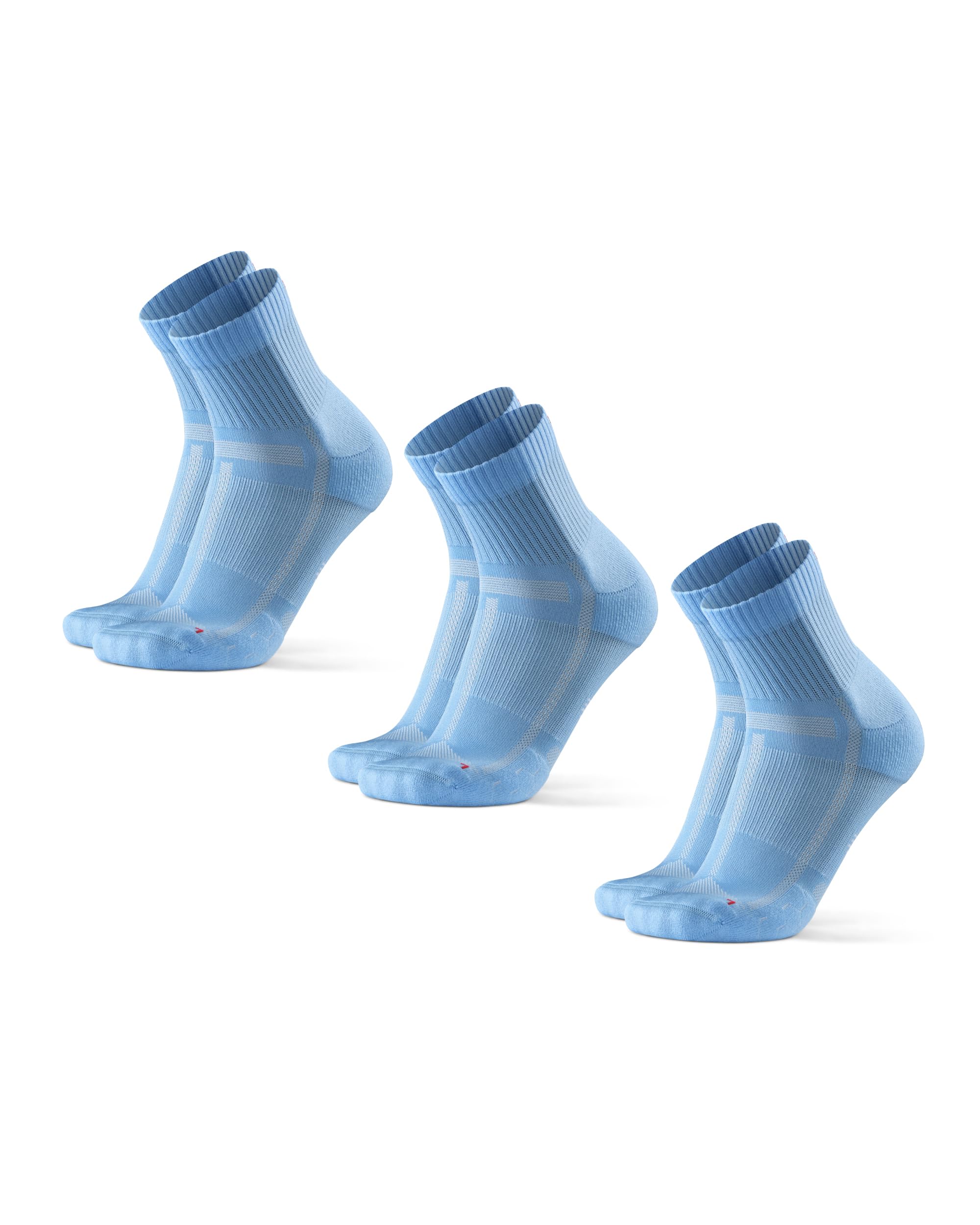 DANISH ENDURANCE Quarter Lightweight Compression Running Socks - 3 Pairs