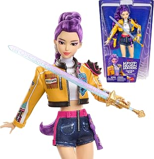 Mattel Kpop Demon Hunters HUNTR/X Rumi Fashion Doll | Wearing “How It’s Done” Performance Look, Sword Accessory​​, Inspired by the Movie