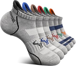 BULLIANT Men's Short Socks, 6 Pairs, Short Sports Breathable Ankle Socks, Moisture Absorption