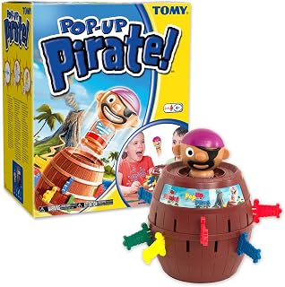 TOMY Pop Up Pirate Classic Family Action Board Game for Kids 4+ | Classic Pirate Action Board Game - Family Games for Kids and Adults, Kids Board Game, Ages 4-10