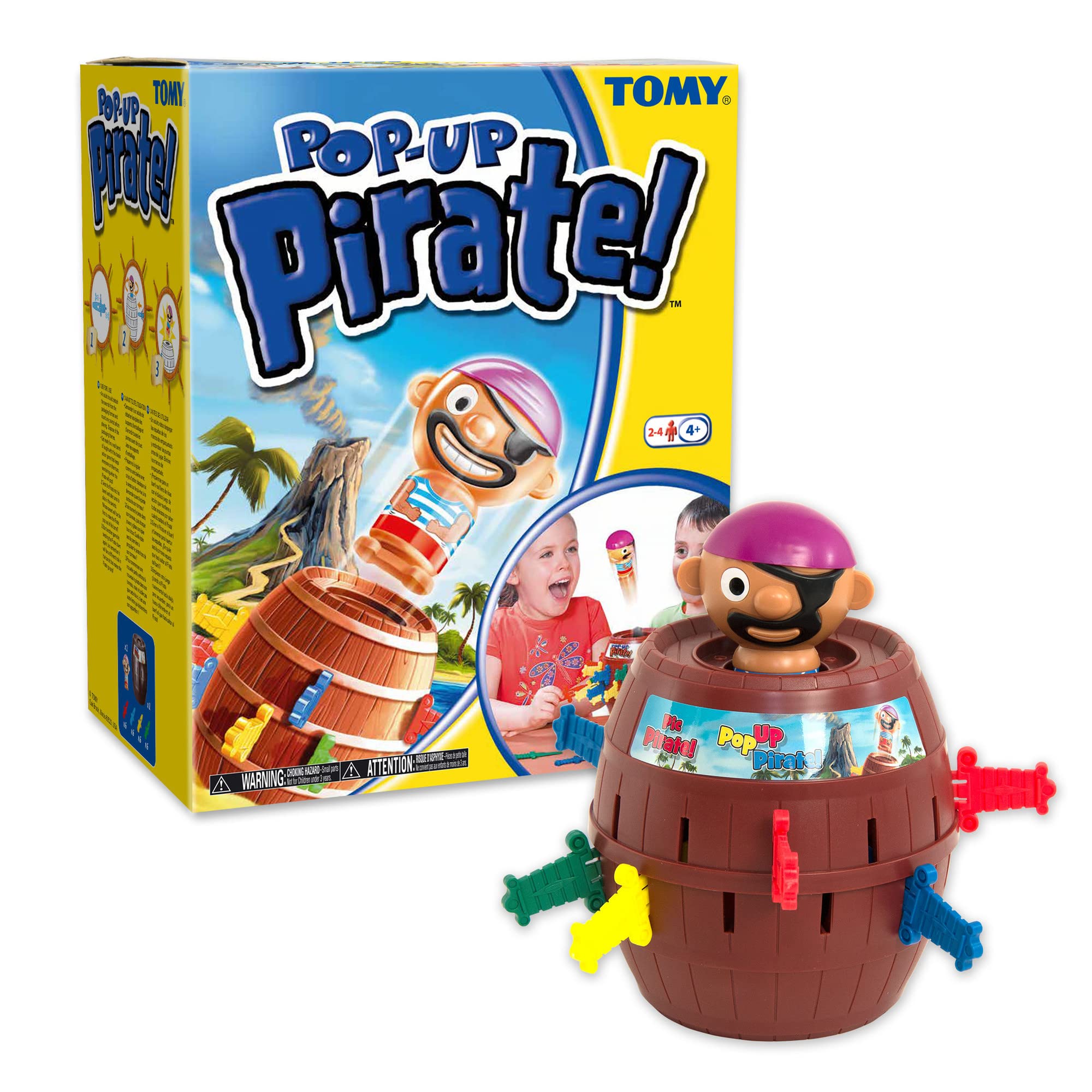 TOMY Pop Up Pirate Classic Family Action Board Game for Kids 4+ | Classic Pirate