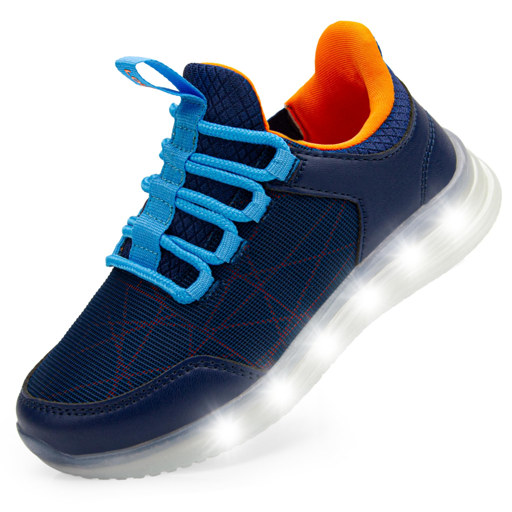LOUGSIN Boys Girls Light Up Shoes Lightweight Mesh Breathable Adorable GlowDash 