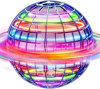 Ivtivfu Flying Orb Ball (Blue, 2026 Upgraded) with Dazzling Lights, Magic Hover Spinner, Cool Boomerang Drone, Floating Cosmic Globe, Kids Toys Gifts for 6 7 8 9 10 Year Old Boys Girls