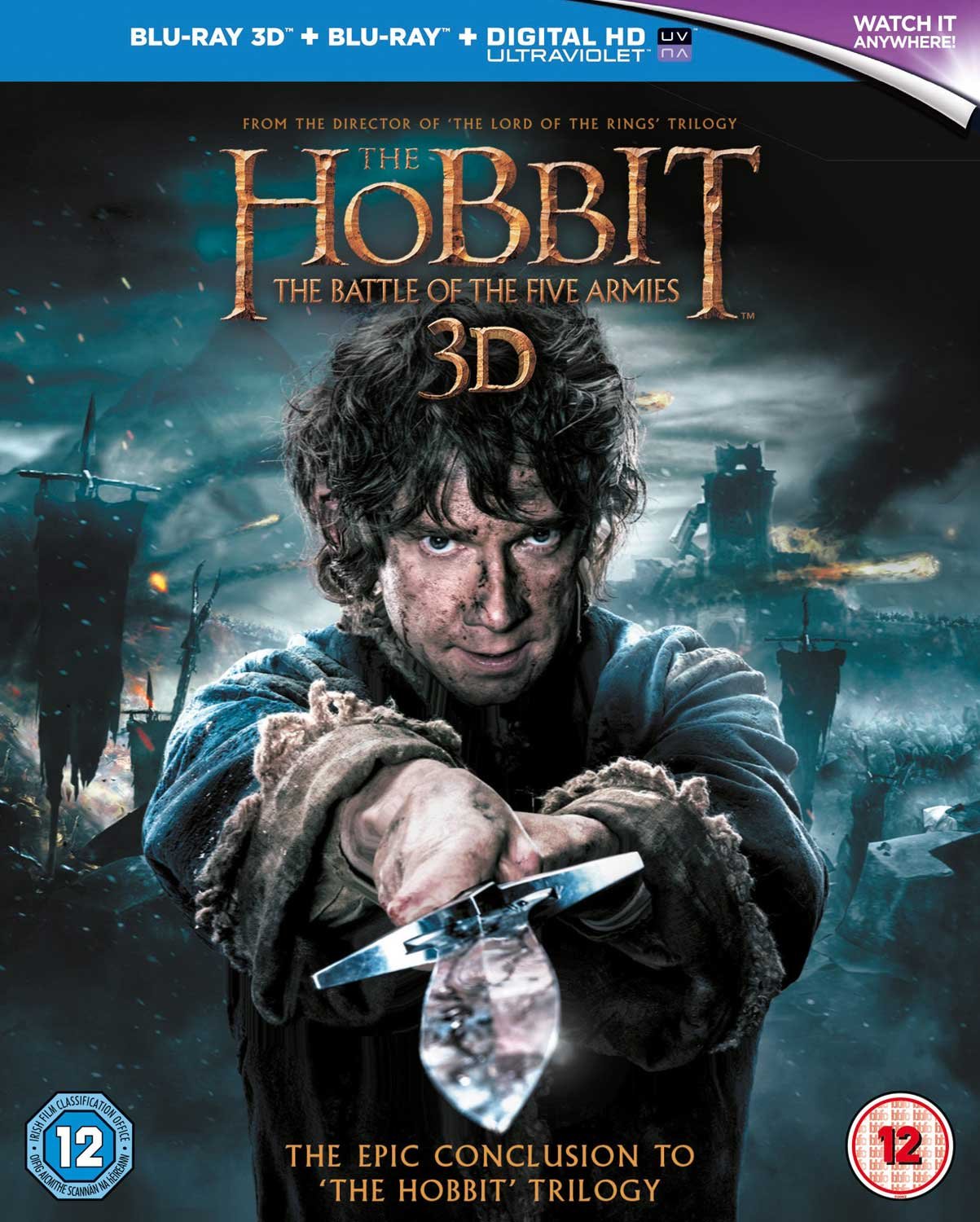 The Hobbit: The Battle of the Five Armies [Blu-ray 3D + Blu-ray]
