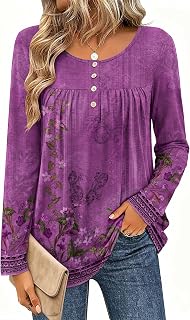 Zeagoo Women Autumn Fashion Elegant Casual Blouses Long Sleeve Shirts Pleated Tunic Tops Fashion Leggings 2025