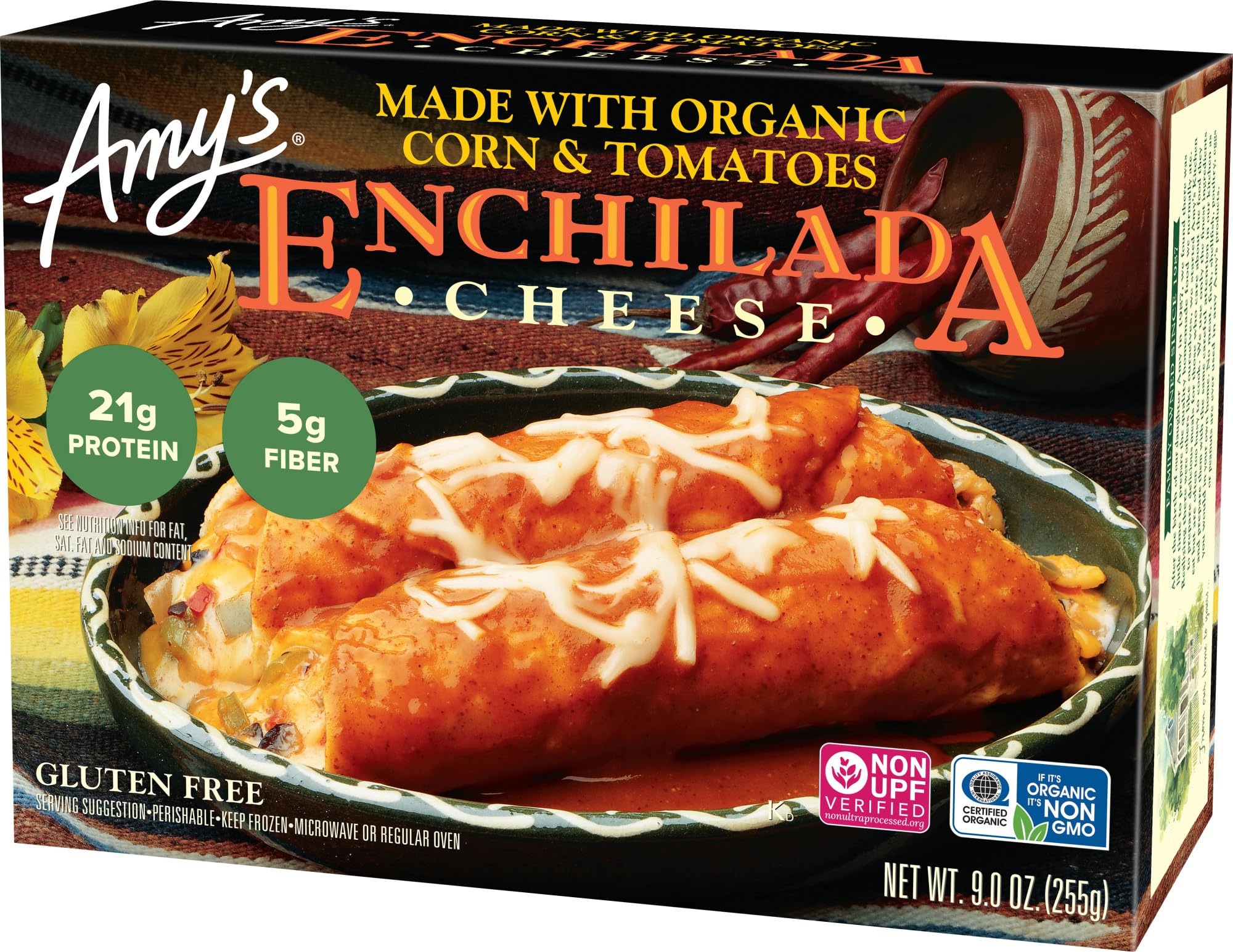 Amy's Frozen Organic Cheese Enchilada