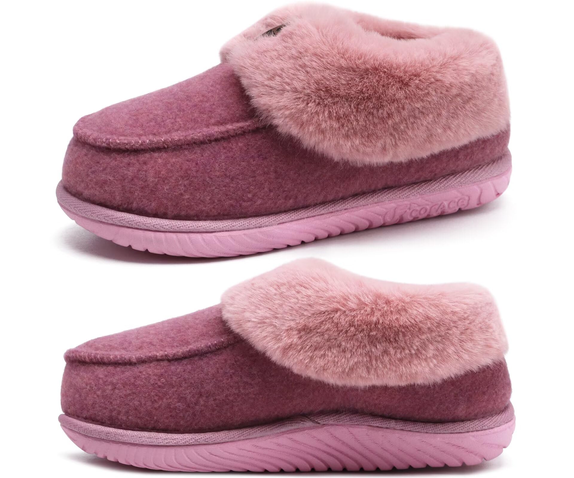 COFACE Womens Memory Foam House Slippers Arch Support Indoor Outdoor Shoes