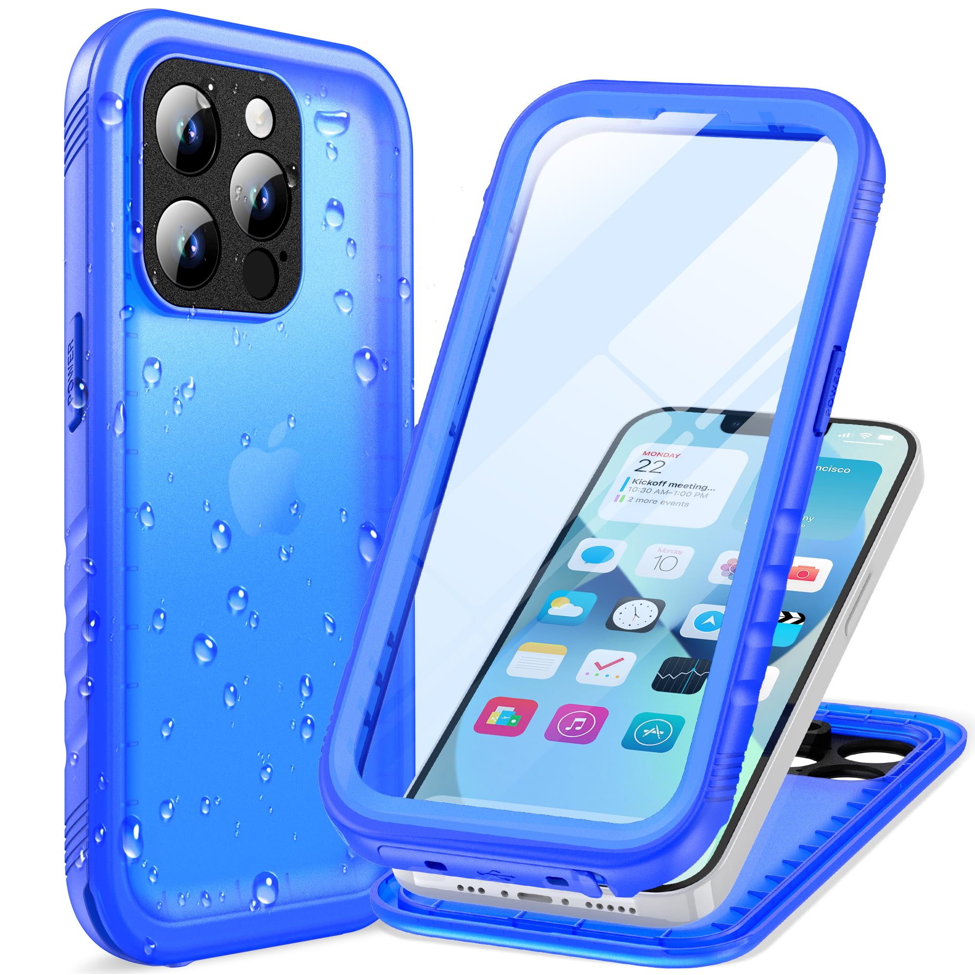 Cozycase Top 360 Shockproof IP68 Waterproof Cover for iPhone 13 Pro