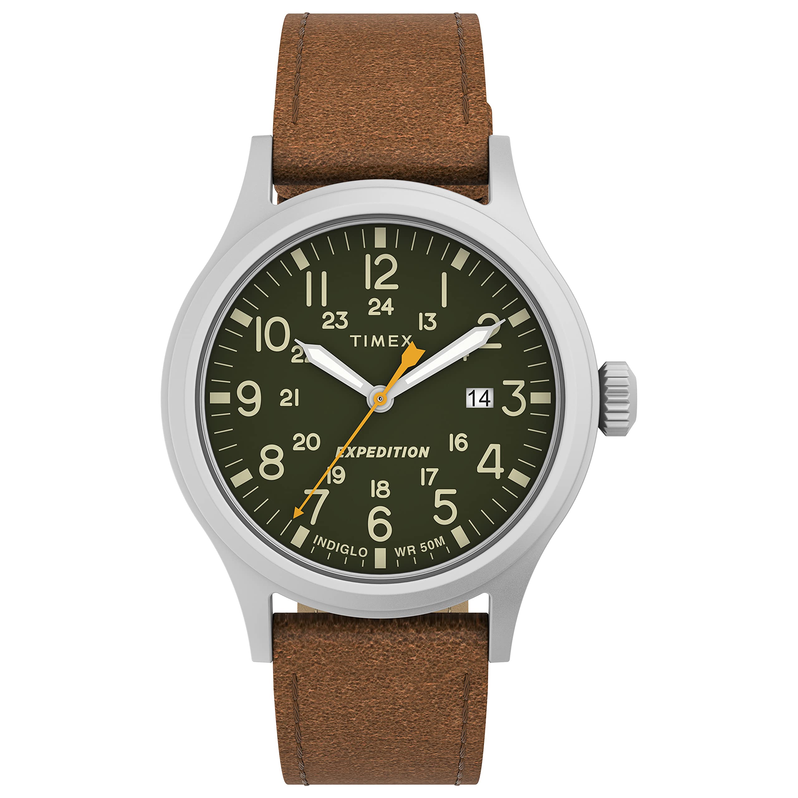 Timex Expedition Scout 40mm Men's Watch, Brown/Green/Silver, Size 40, Expedition