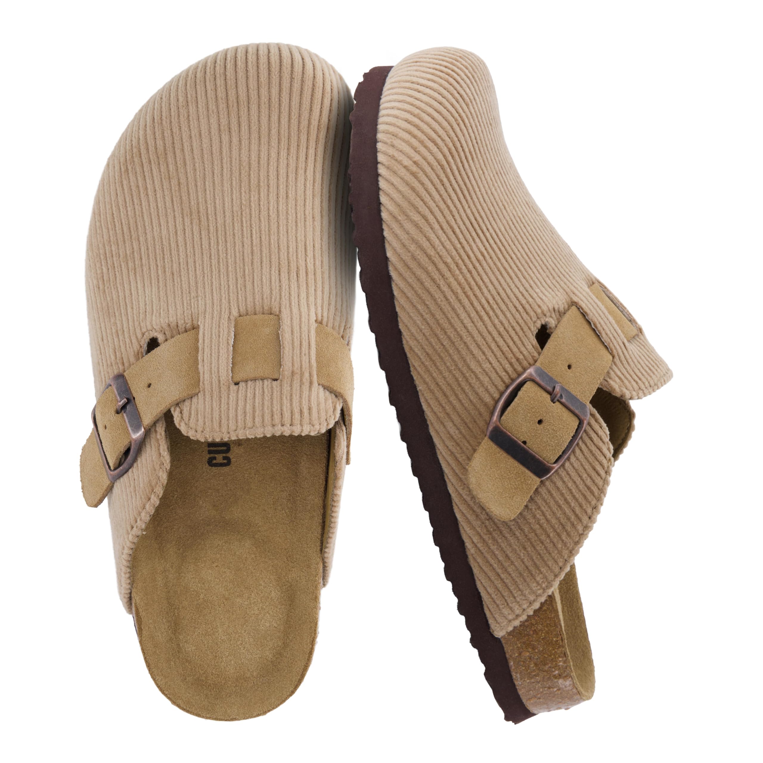 CUSHIONAIRE Women's Hana Cork Footbed Clog with +Comfort, Wide Widths Available