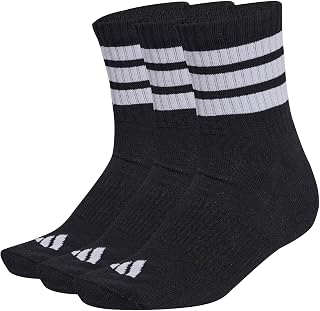adidas Unisex 3 Pairs Padded Sports Socks with Three Stripes