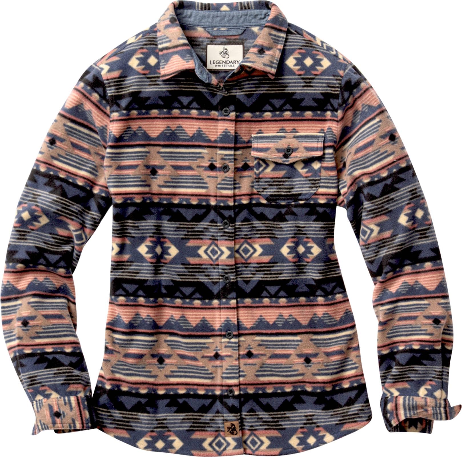 Legendary Whitetails Women's Trail Guide Fleece Button Down Shirt Long Sleeve (P