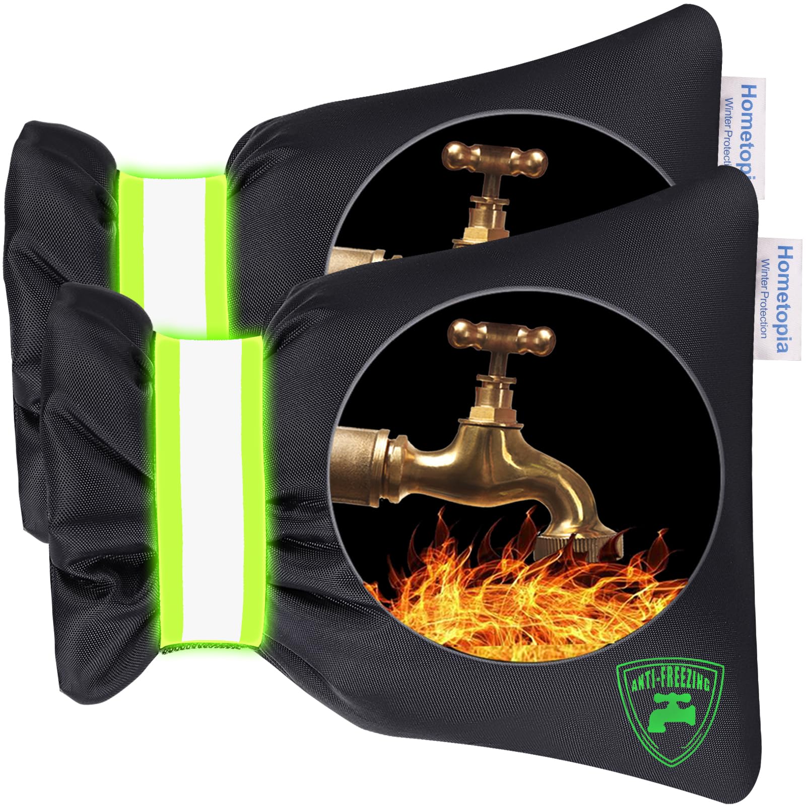 2Pack Outdoor Faucet Covers for Winter Freeze Protection,Hose Bib Covers | Pro 6