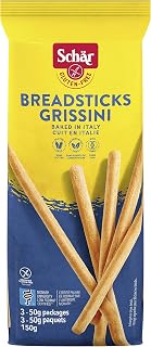 Schar Gluten-Free Breadsticks - Non GMO, Lactose Free, Preservative Free, 150g