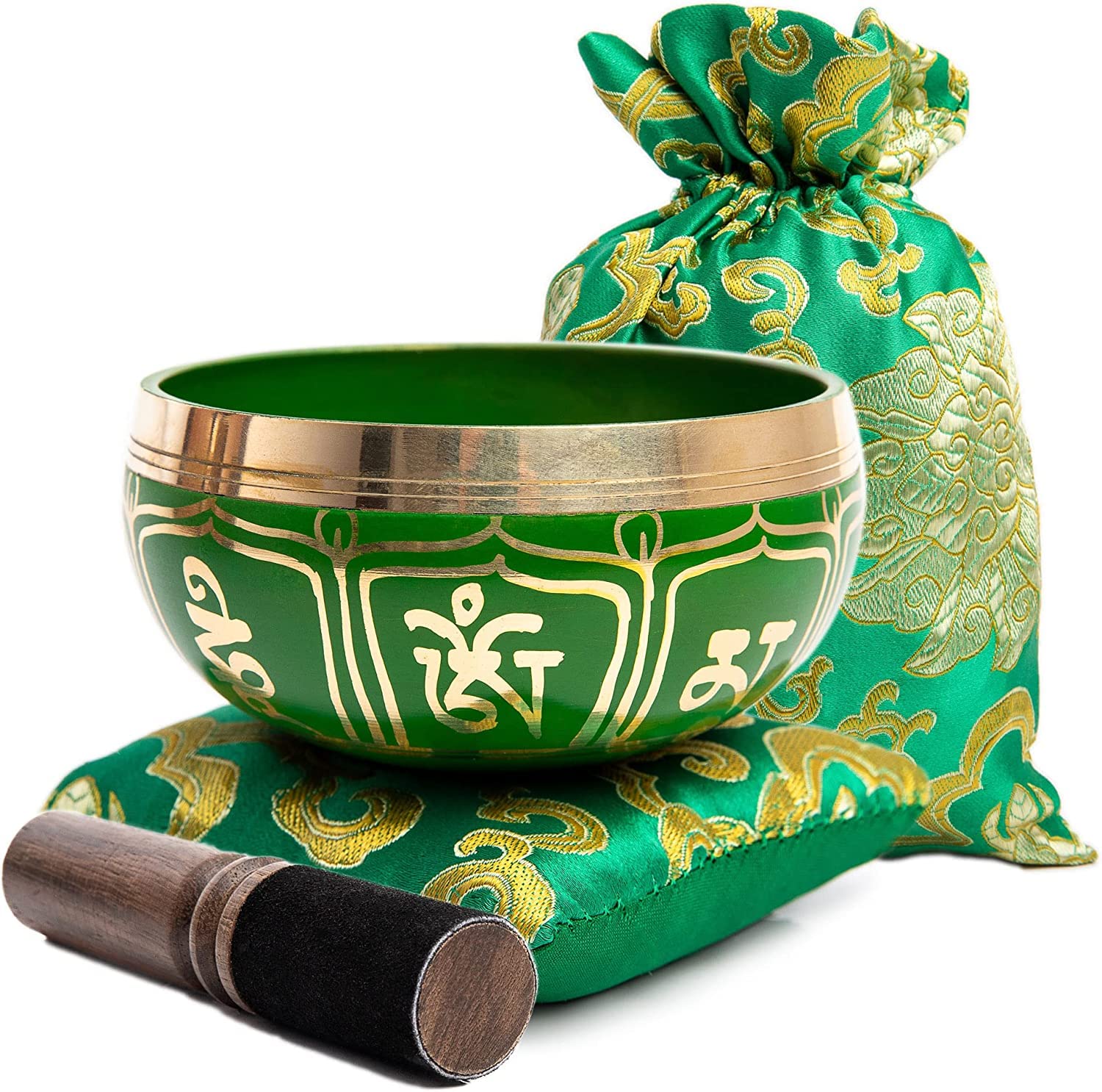 Tibetan Singing Bowl Set - Authentic Handcrafted Mindfulness Meditation Holistic