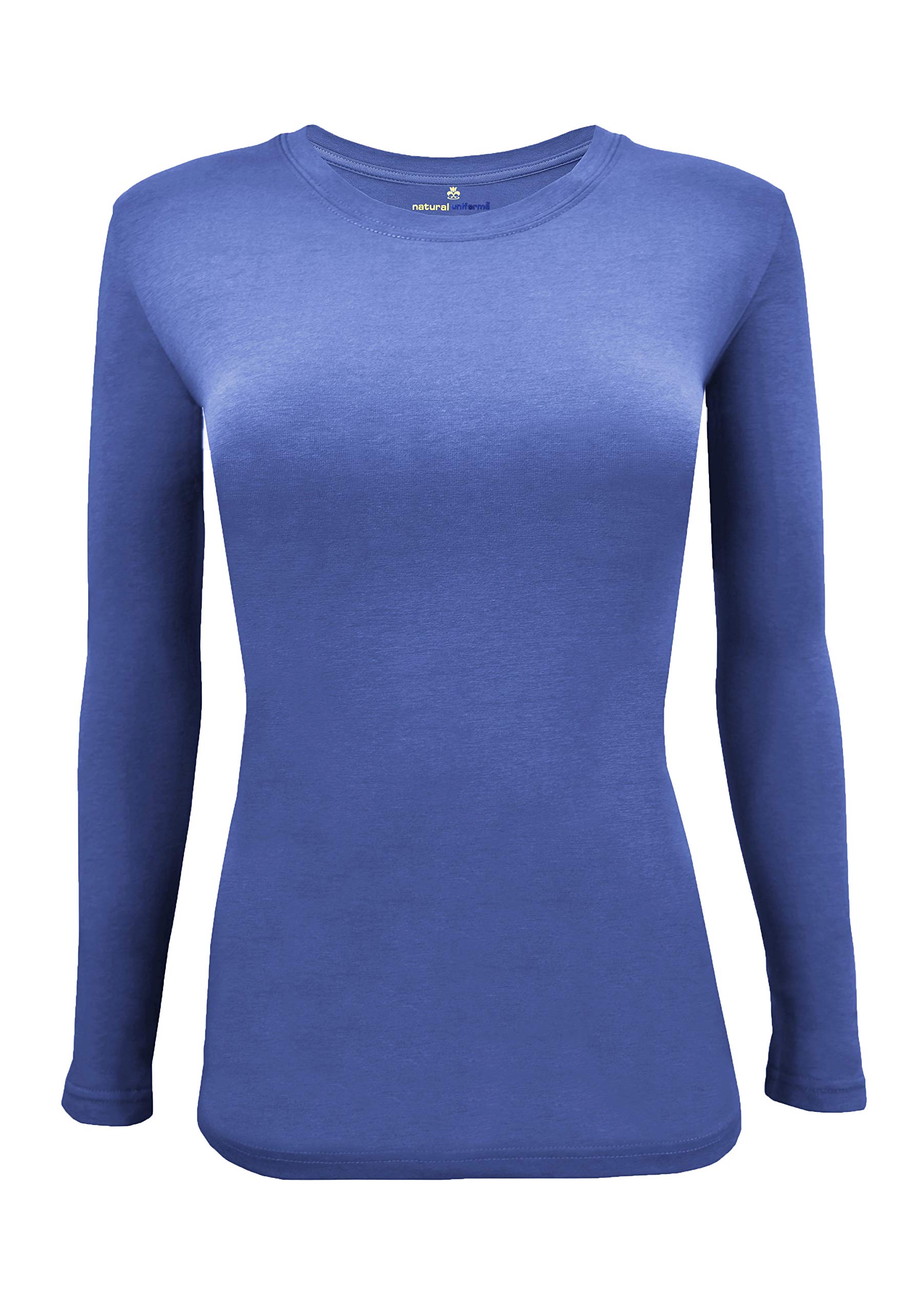 Natural Uniforms Women's Under Scrub Tee Crew Neck Long Sleeve T-Shirt