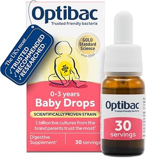 Optibac Baby Drops - Vegan Friendly Bacteria Drops - 10 ml - 30 Day Supply