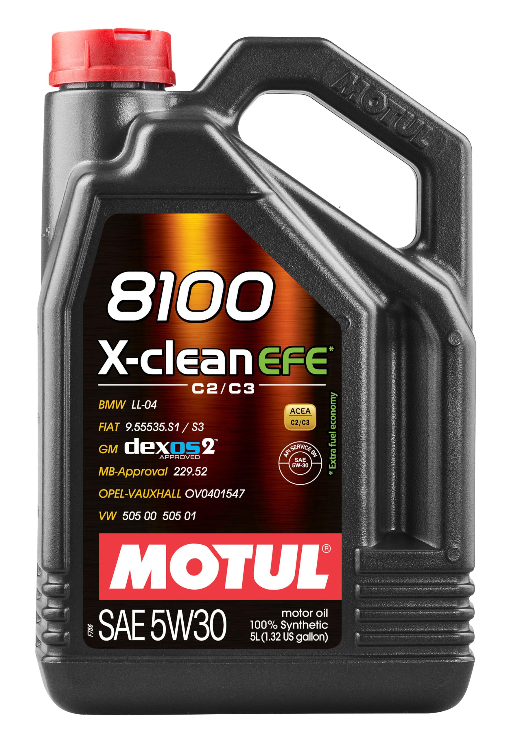 Motul 8100 X-clean EFE 5W-30 Full Synthetic Motor Oil 5L | Fuel Economy Formula,