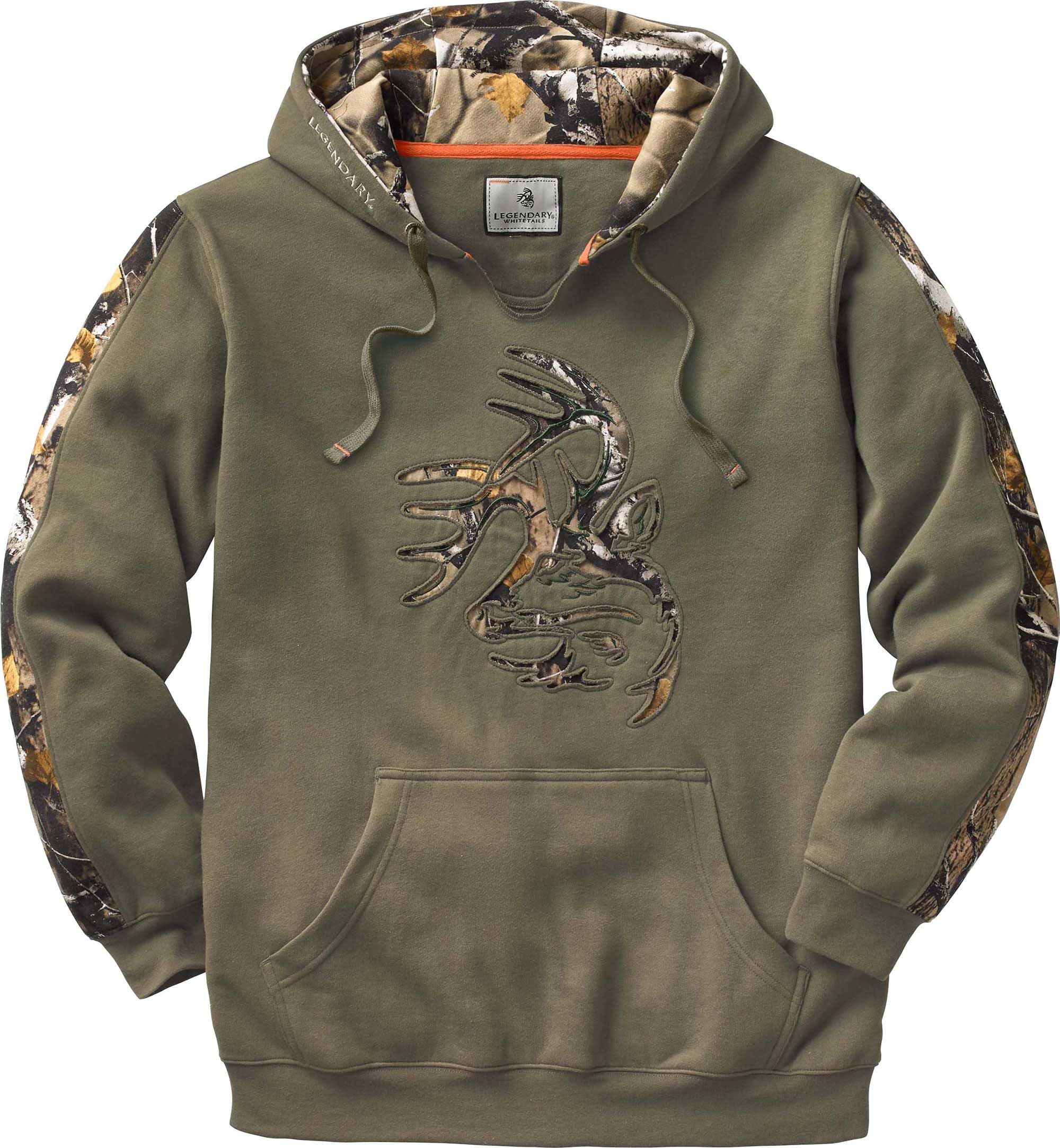 Legendary Whitetails Men's Camo Hoodie Pullover Sweatshirt Midweight V-neck Desi