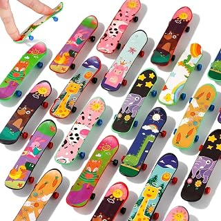 LovesTown 50 PCS Mini Finger Skateboards for Sports Party Favors | Professional Finger Boards Set Toys for Kids Birthday Gifts Party Favors, Goodie Bag Fillers, Classroom Prizes Treasure Box