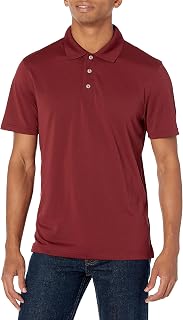 Amazon Essentials Men's Moisture Wicking Golf Polo Shirt, Short Sleeve, Slim-Fit, Quick-Dry, Active Wear