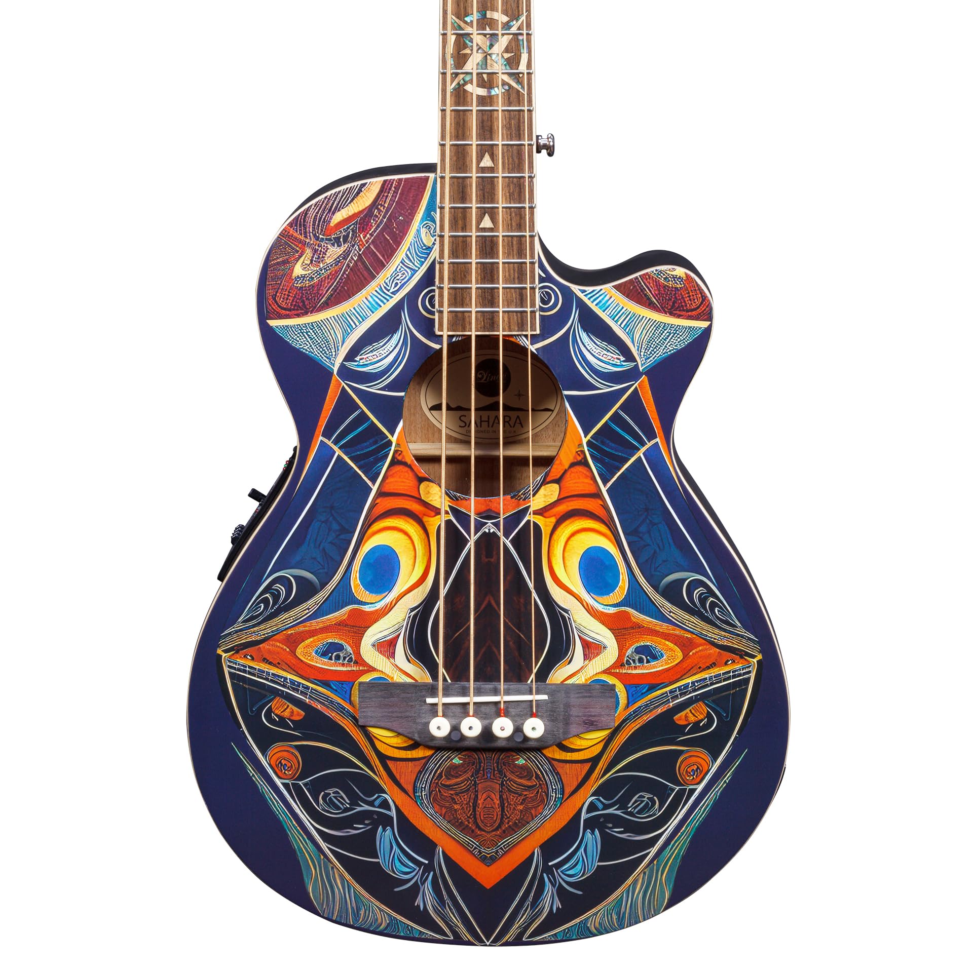Lindo Sahara Electro Acoustic Bass Guitar (Short Scale 30") | Nautical Star 12th