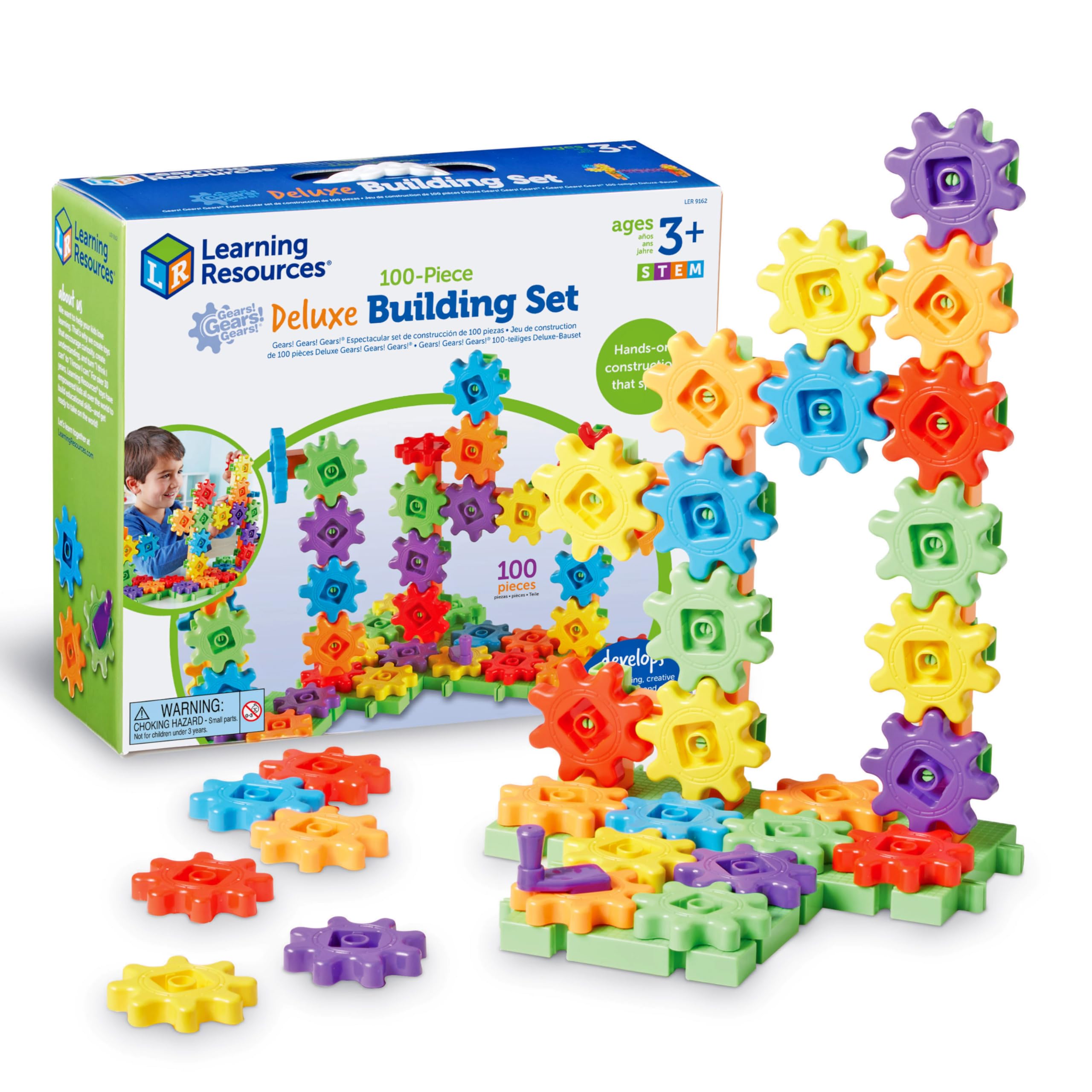 Learning Resources Gears Deluxe Building Set | STEM Building Toys for Kids, STEM