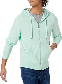 Amazon Essentials Men's Lightweight French Terry Full-Zip Hoodie, Regular Fit