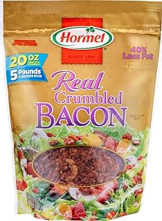 Hormel Premium Real Crumbled Bacon, Pouch 20 Ounce (Pack of 6)