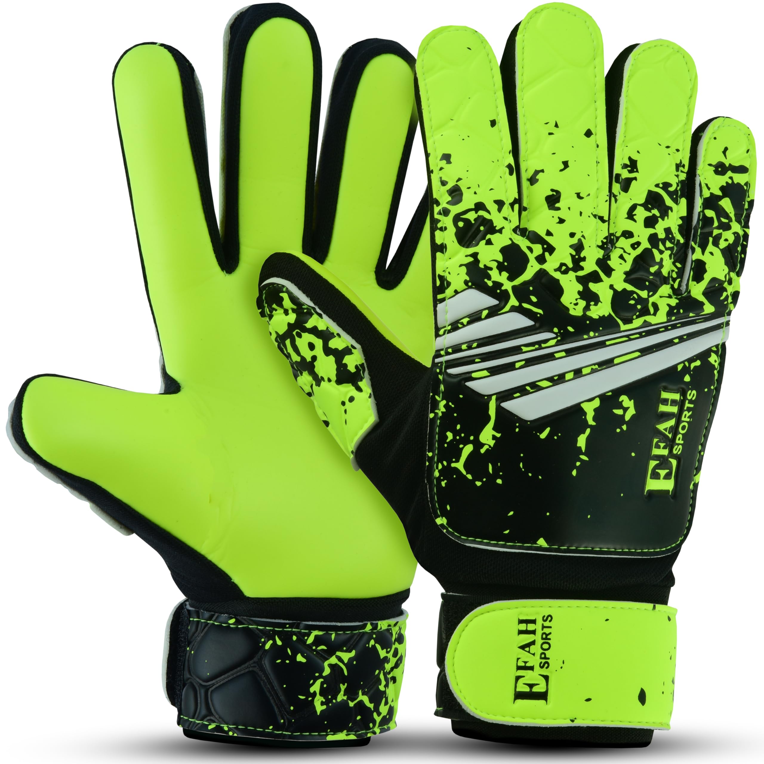 EFAH SPORTS Football Goalkeeper Gloves for Boys Kids Youth with Super Grip