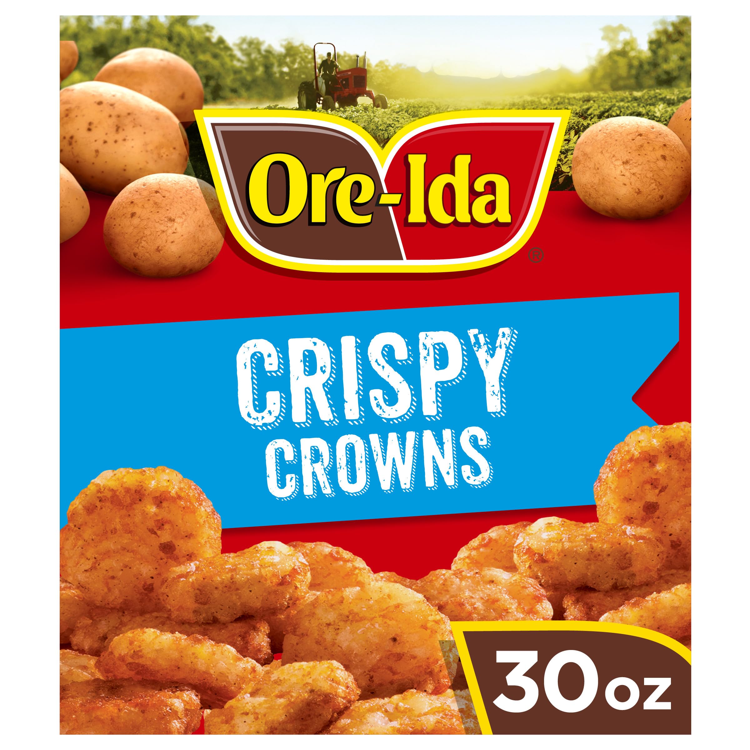Ore-Ida Seasoned Shredded Frozen Crispy Crowns Potatoes, 30 oz Bag | for Easy Sn