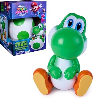 Hatchin’ Yoshi Super Mario Galaxy Movie, from The Super Mario Galaxy Movie | Interactive Yoshi Figure, Exciting Hatching Experience, Light Up Eyes, 100+ Sounds & Reactions, for Kids Ages 5+