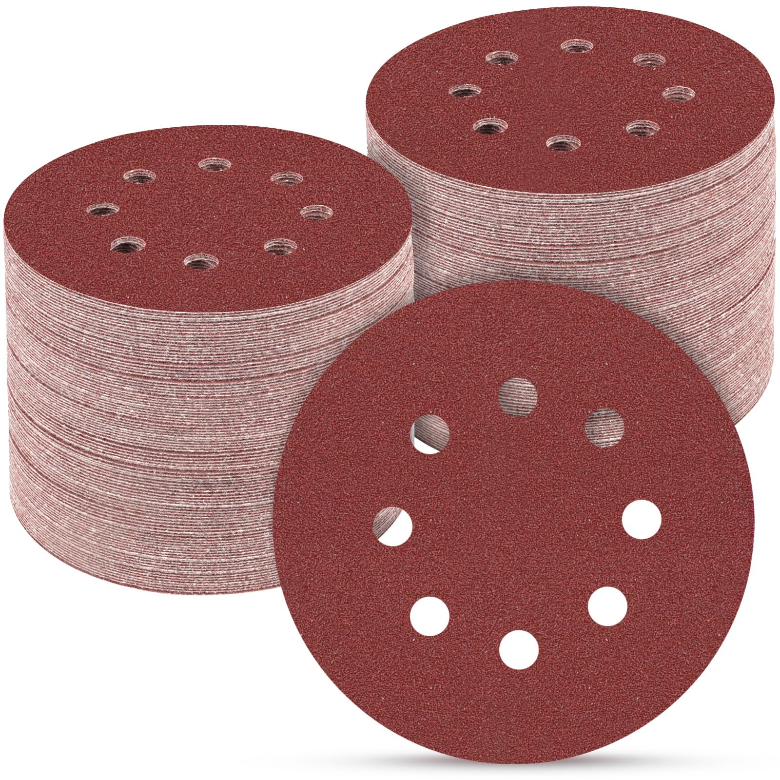 POTUINOM 165 PCS 5 Inch Sanding Discs Random Orbital Sander Sandpaper | Professi