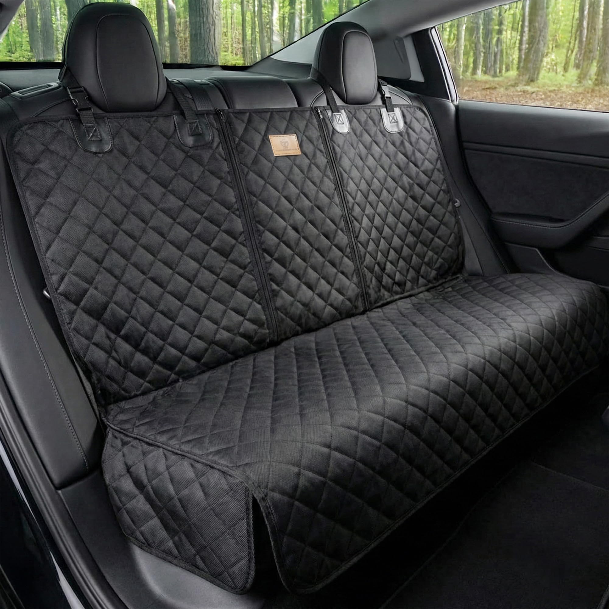 AMZPET Dog Car Seat Cover for Universal Back Seat without ISOFIX 133cm | Protect