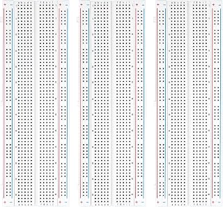 ELEGOO 3pcs Breadboard 830 Point Solderless Prototype PCB Board Kit for Arduino Proto Shield Distribution Connecting Blocks