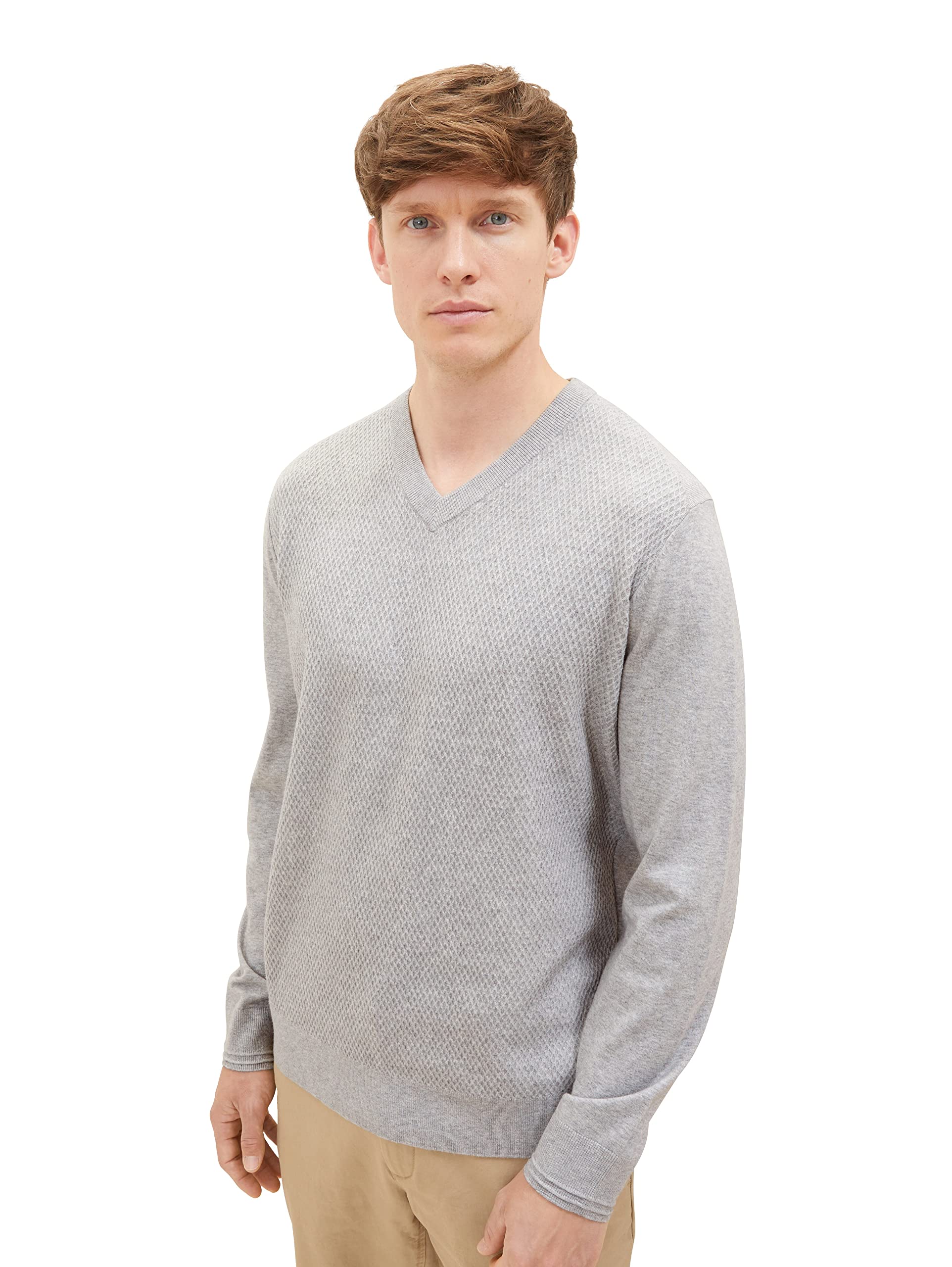 TOM TAILOR Men Basic V-Neck Sweater