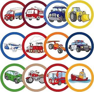 Chinco 120 Pcs Potty Training Targets for Boys Flushable,Transport | Toilet Paper Stickers Make Potty Training Fun, Toddler-friendly Pee Targets Improve Aim, Safe for Septic Systems