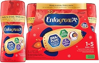 Enfagrow A+ Toddler Nutritional Drink, Vanilla Flavour, Ready to Drink Bottles, 6 x 237mL