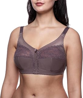 frugue Women's Plus Size Non-Wired Minimizer Bra