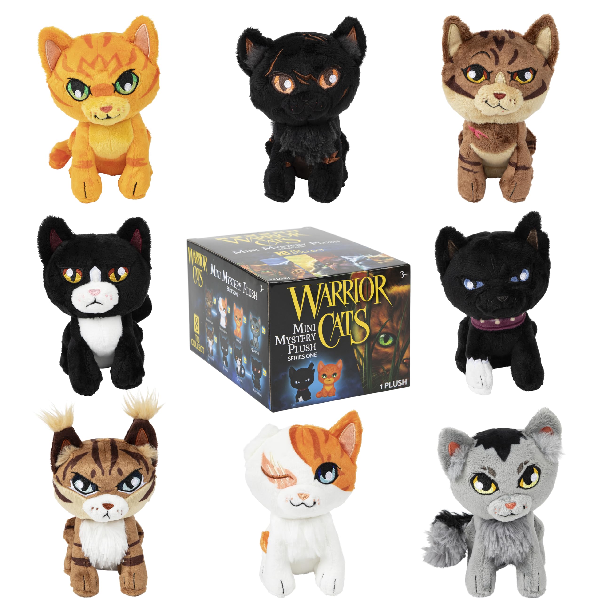 Warrior Cats Mini Mystery Plush - Series 1, Blind Bag, Randomly Selected