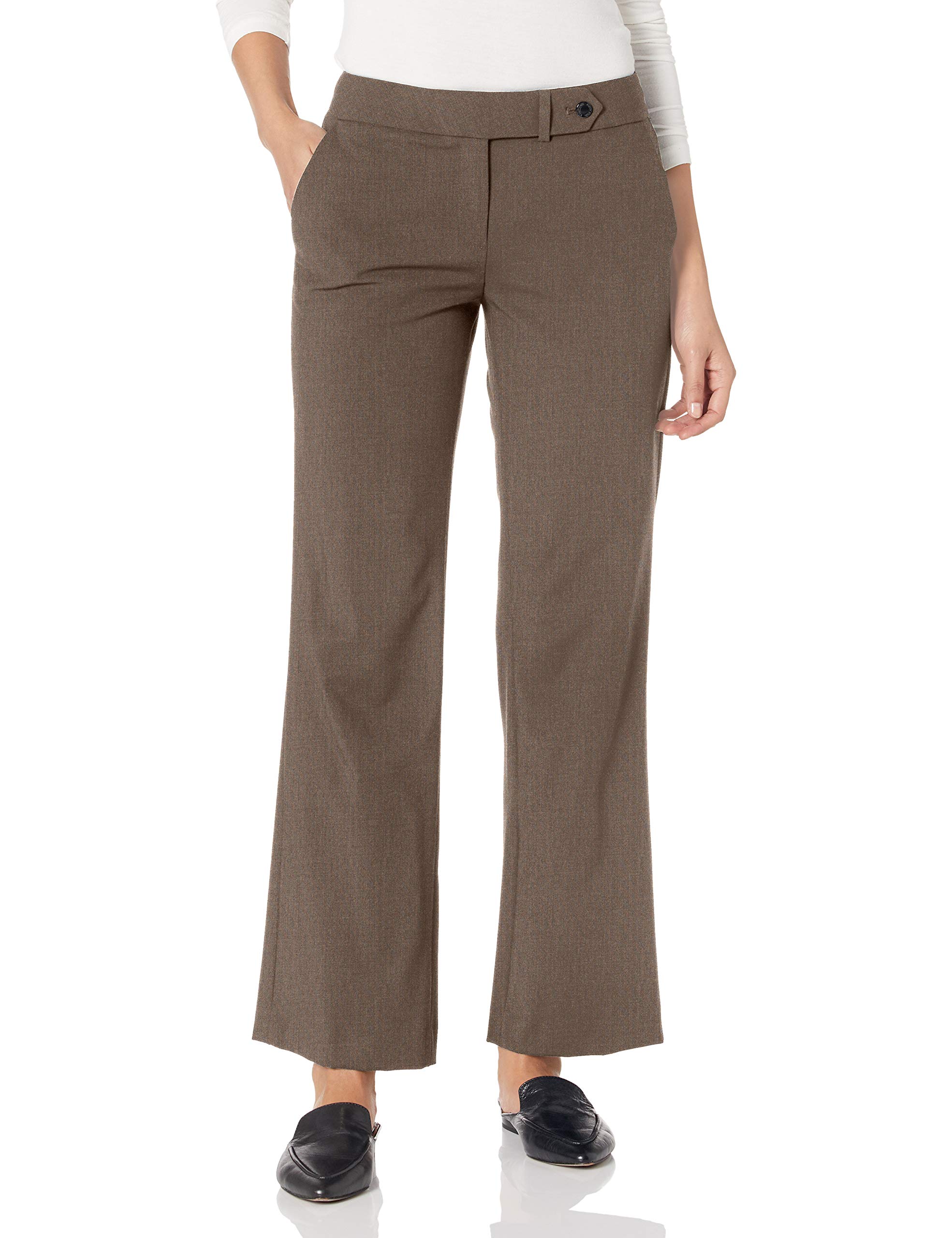 Calvin Klein Women's Classic Fit Straight Leg Lux Suit Pants