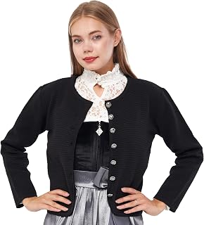 Lifos Women's Costume Jacket - Dirndl Jacket Short Traditional Cardigan